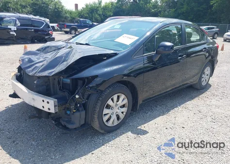 2012 Honda Civic Lx z USA, uszkodzony, nr VIN 19XFB2F56CE016699